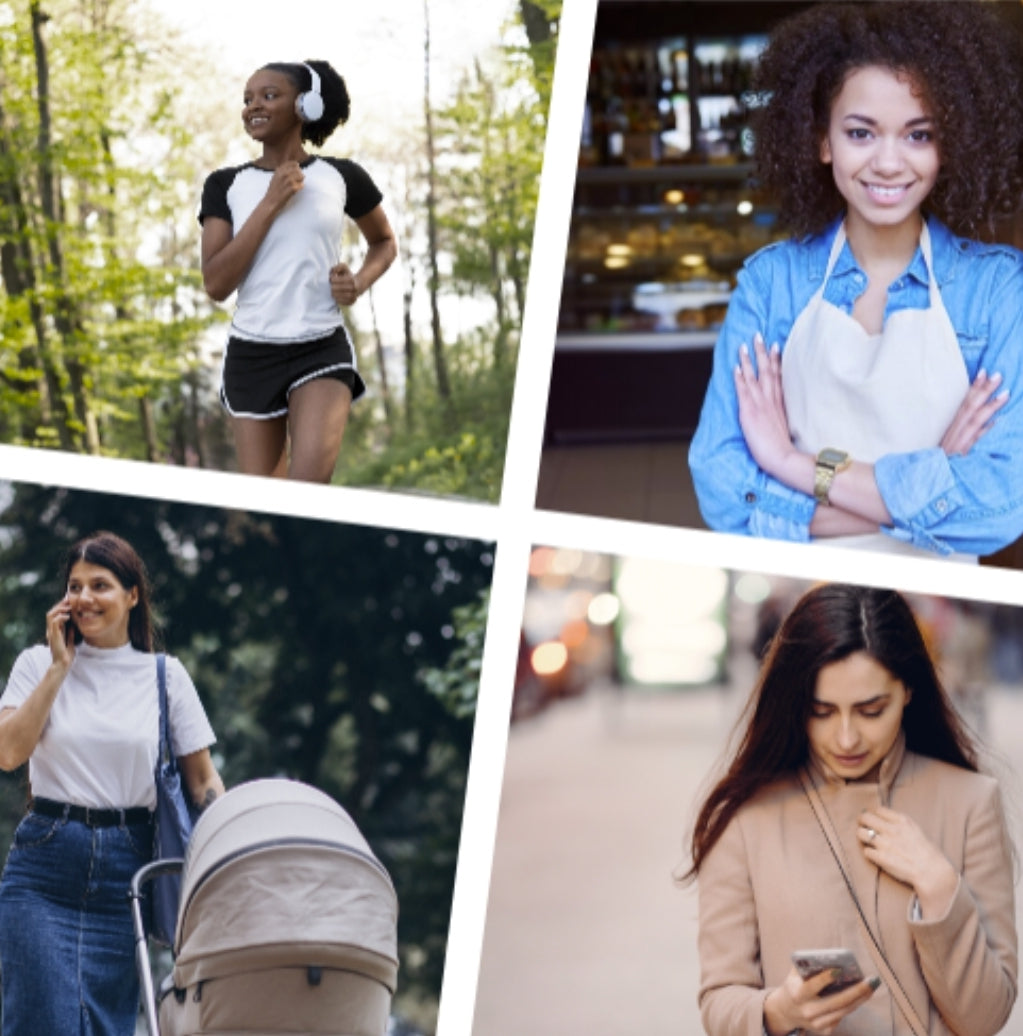 Group of women on the go